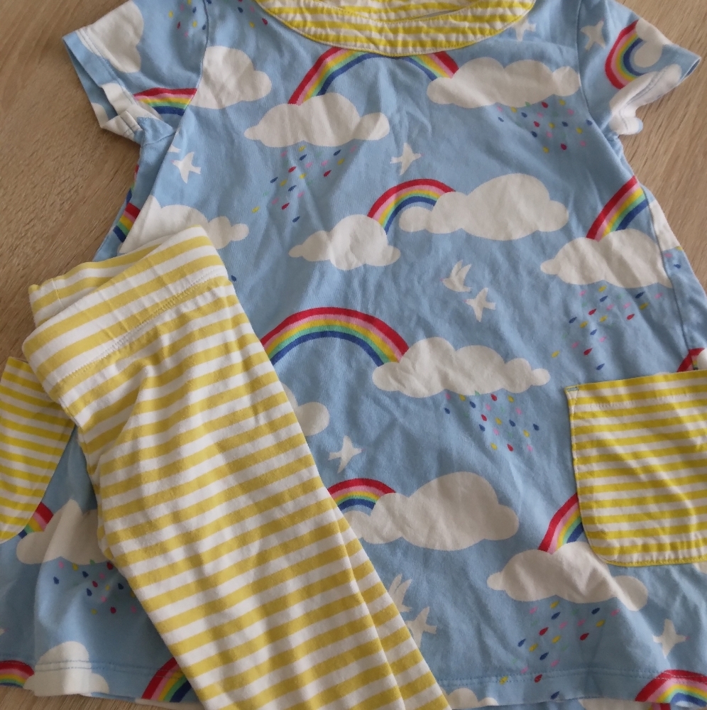 Mini Boden rainbow clouds set 2 3 4 5